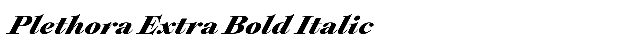 Plethora Extra Bold Italic image